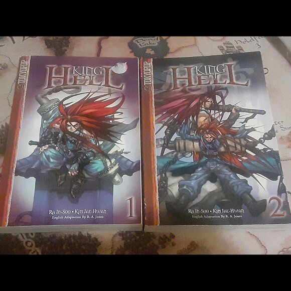King of Hell 1,2 Tokyopop manga lot, Ra In-Soo - Picture 1 of 4